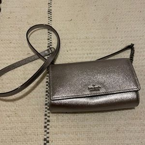 Silver Kate spade cross body